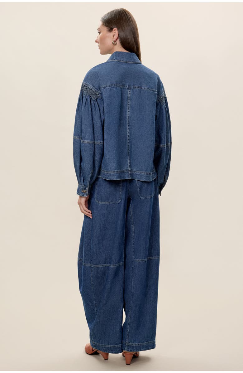 Rebecca Taylor Edith Shirt Jacket, Alternate, color, Edith Indigo