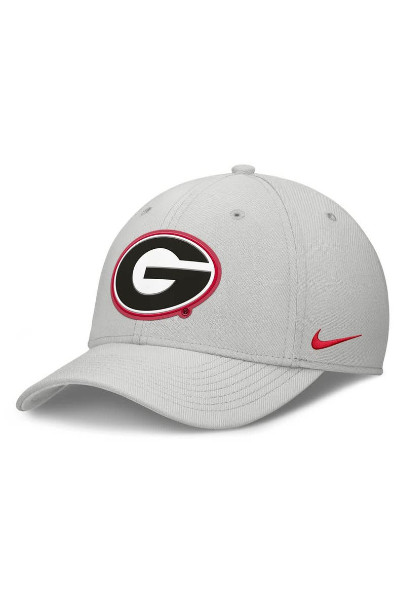 Nike Men's Nike  Gray Georgia Bulldogs Rise Practice Performance Adjustable Hat, Main, color, 
