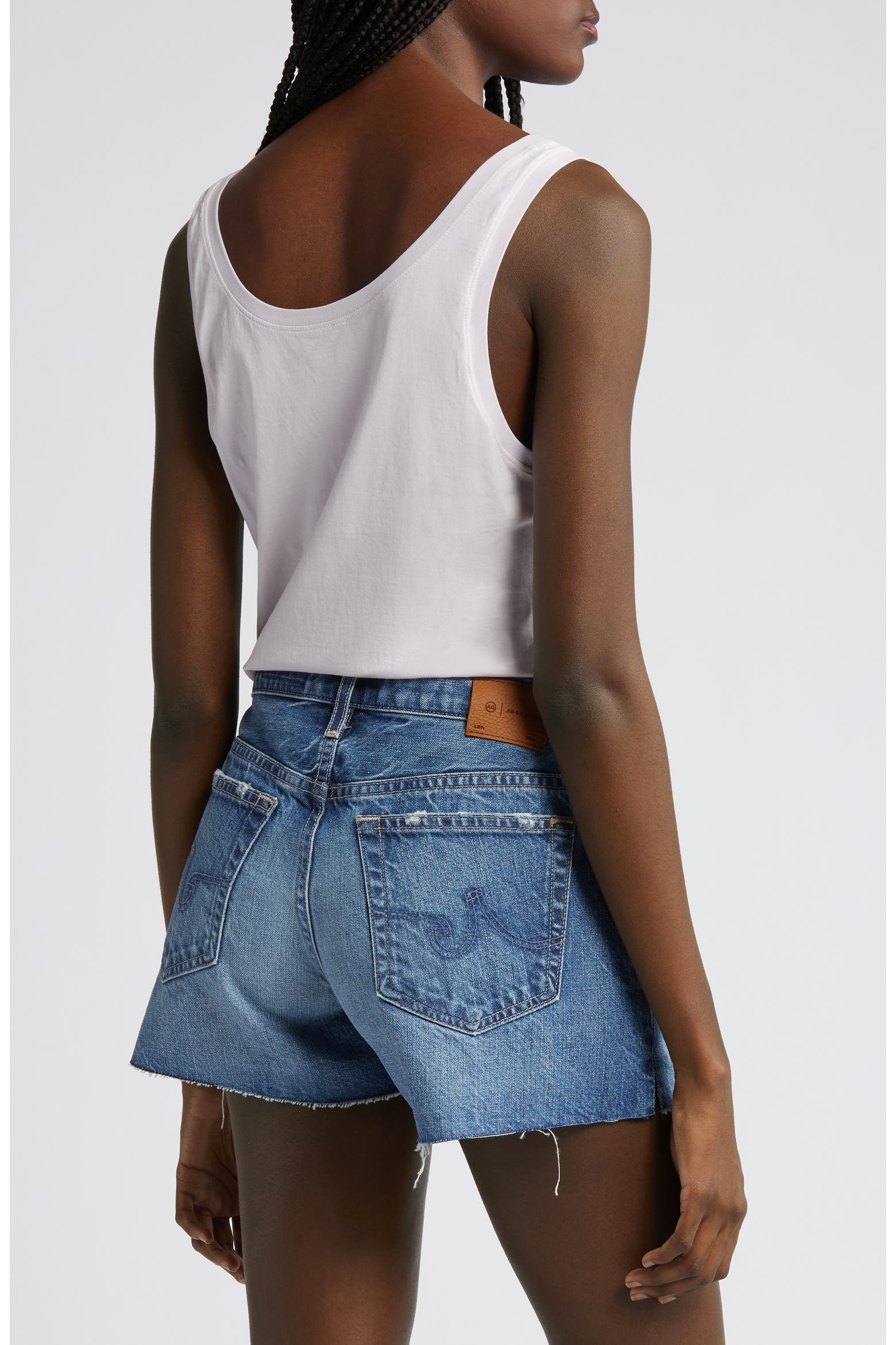 Water Main Laying Machine AG Esther Stretch Cotton Tank (Women) | Nordstromrack