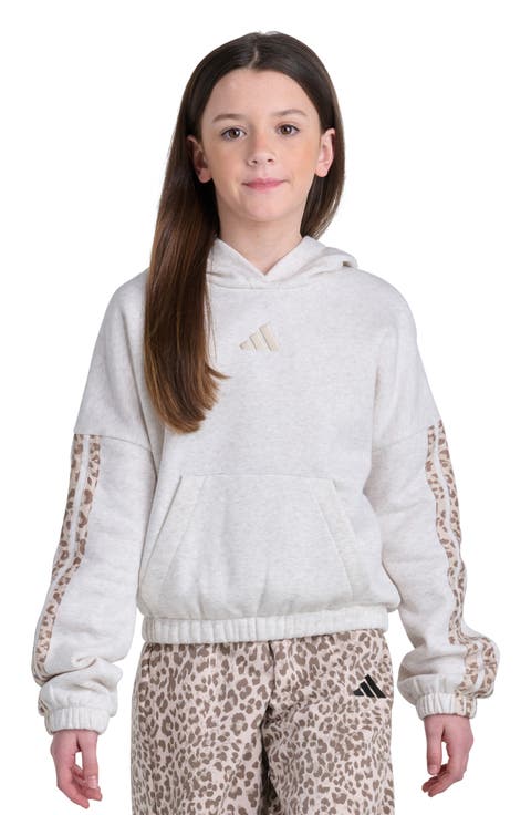 Kids' 3-Stripes Fleece Hoodie