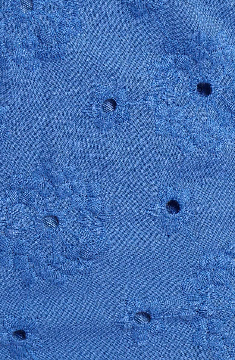 Petal & Pup Katya Embroidered Drawstring Straight Leg Pants, Alternate, color, Cobalt