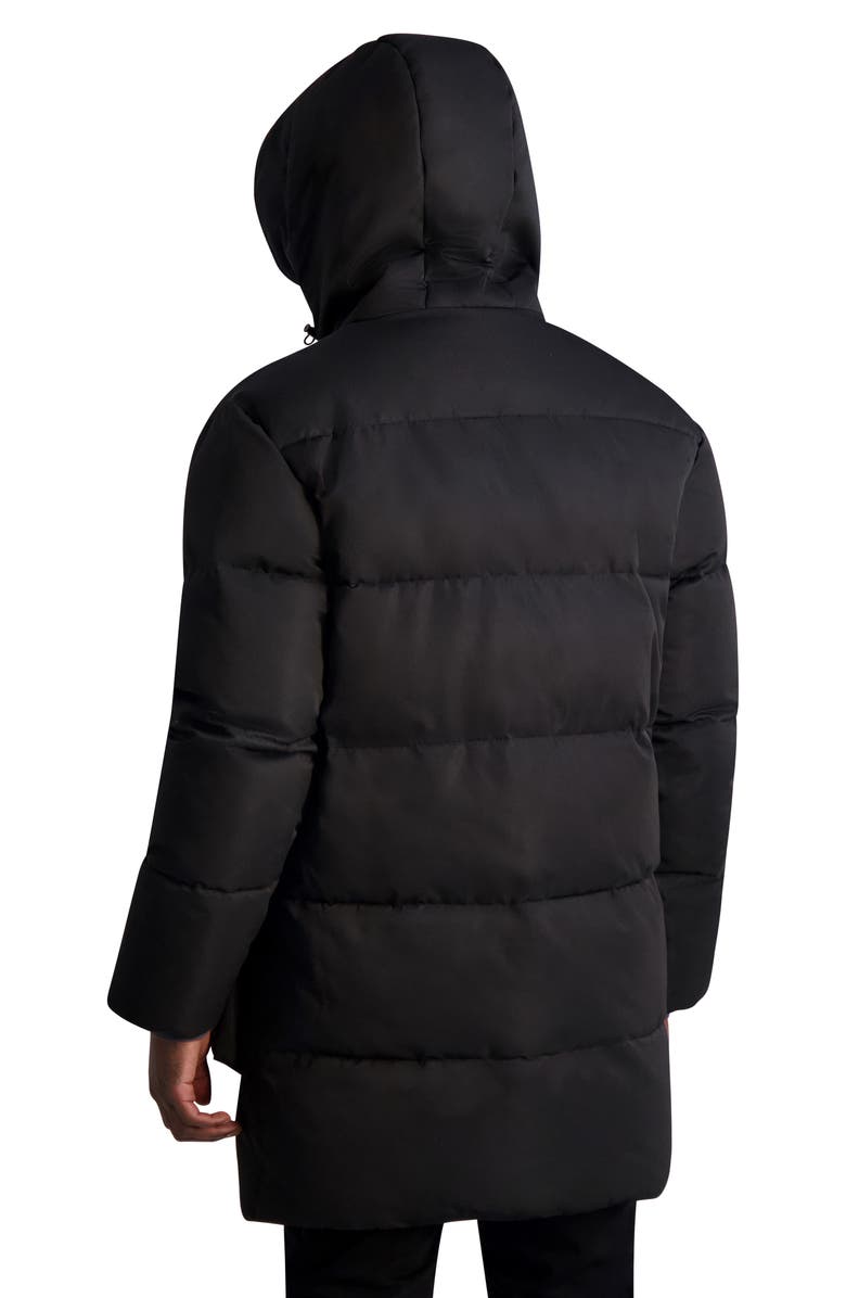 KARL LAGERFELD PARIS Quilted Down & Feather Fill Parka, Alternate, color, 
