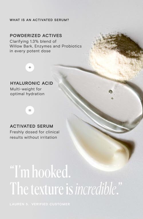 Exponent Beauty Clear Comeback Probiotic Enzyme + Hyaluronic Acid Power Serum Set $98 Value In Transparent