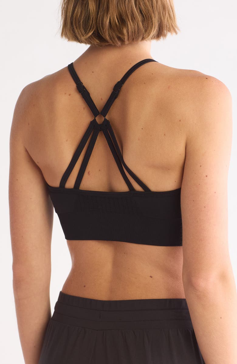 Z by Zella Strappy Seamless Sports Bra, Alternate, color,