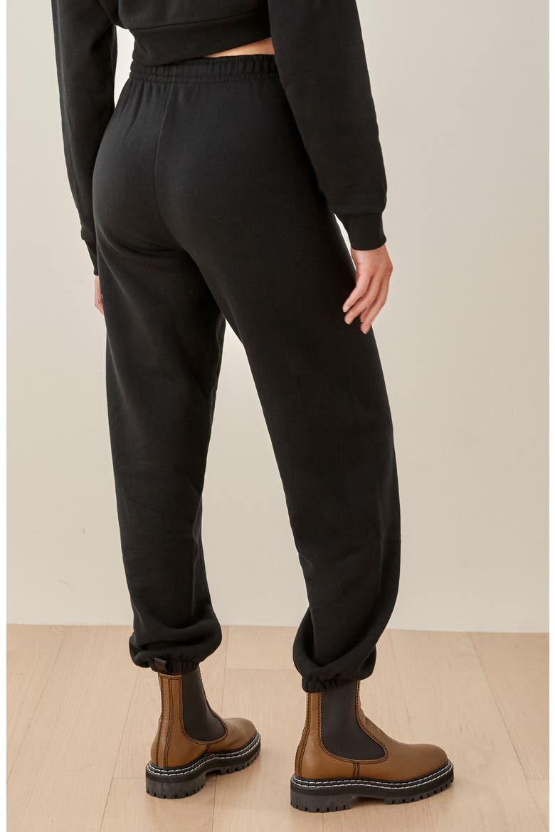 Boyfriend Sweatpants, Alternate, color, BLACK