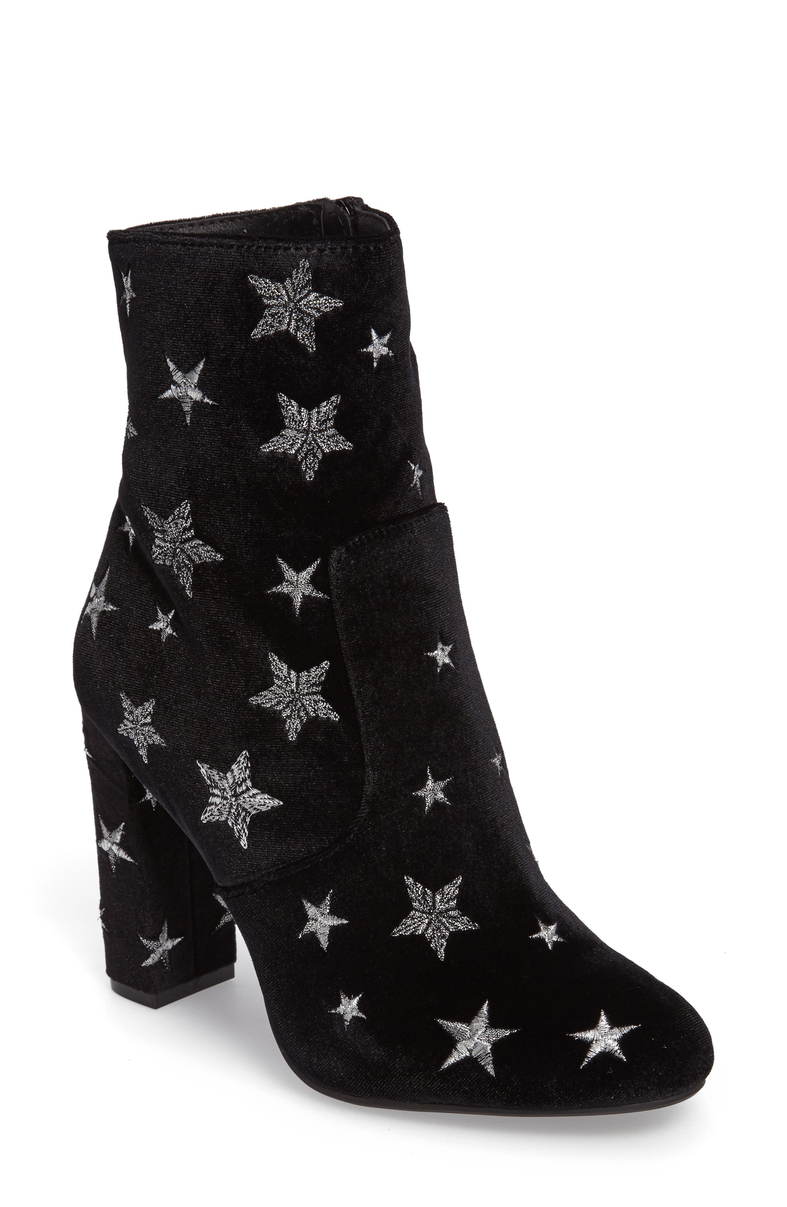 Steve Madden Edit Embroidered Star Bootie, Main, color, 