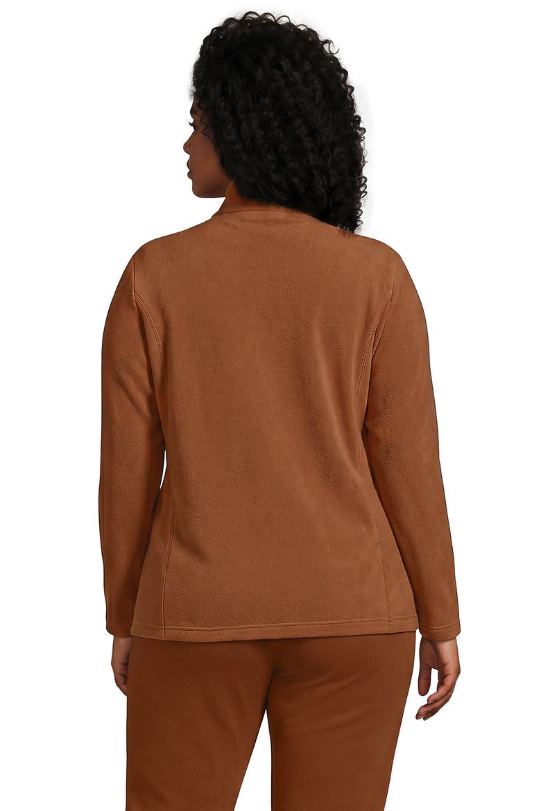 Plus Size Anyweather Fleece Full Zip Jacket, Alternate, color, Rich Ginger Brown/Light Camel