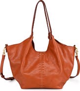 OLD TREND Magnolia Genuine Leather Handwoven Convertible Tote