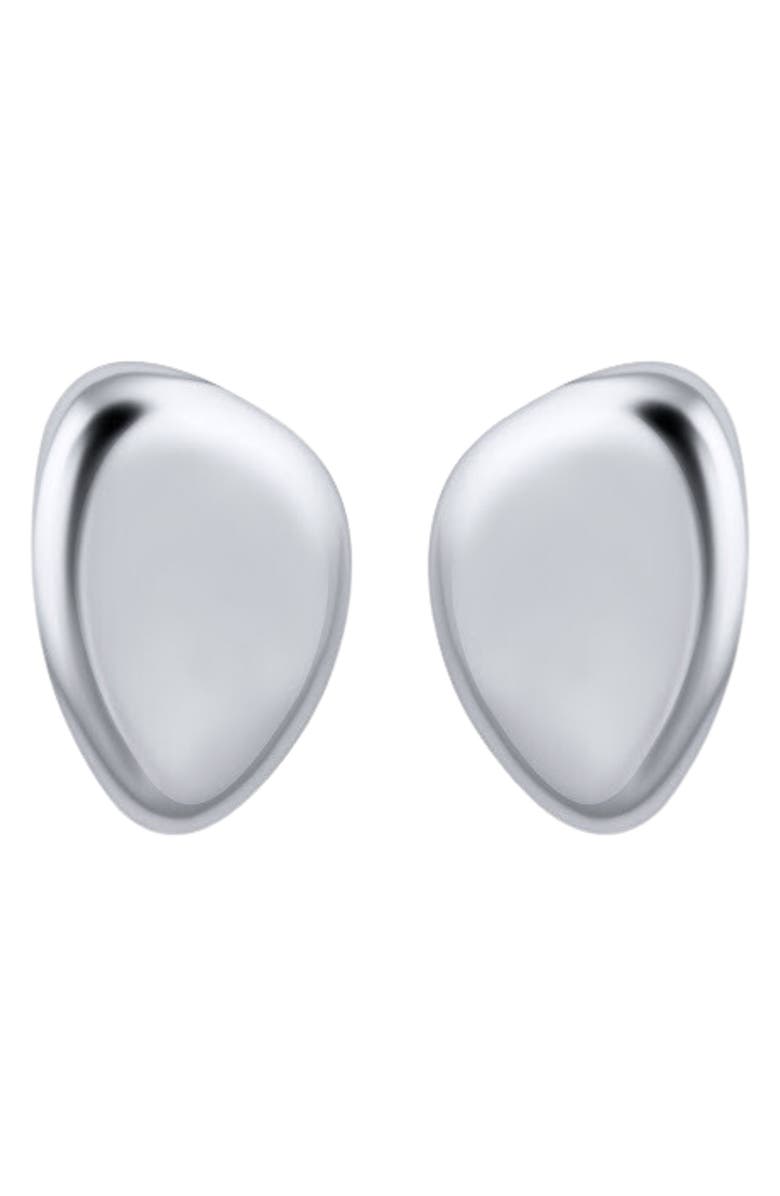 CHRISTINA CARUSO Small Oval Drop Earrings, Main, color, Rhodium