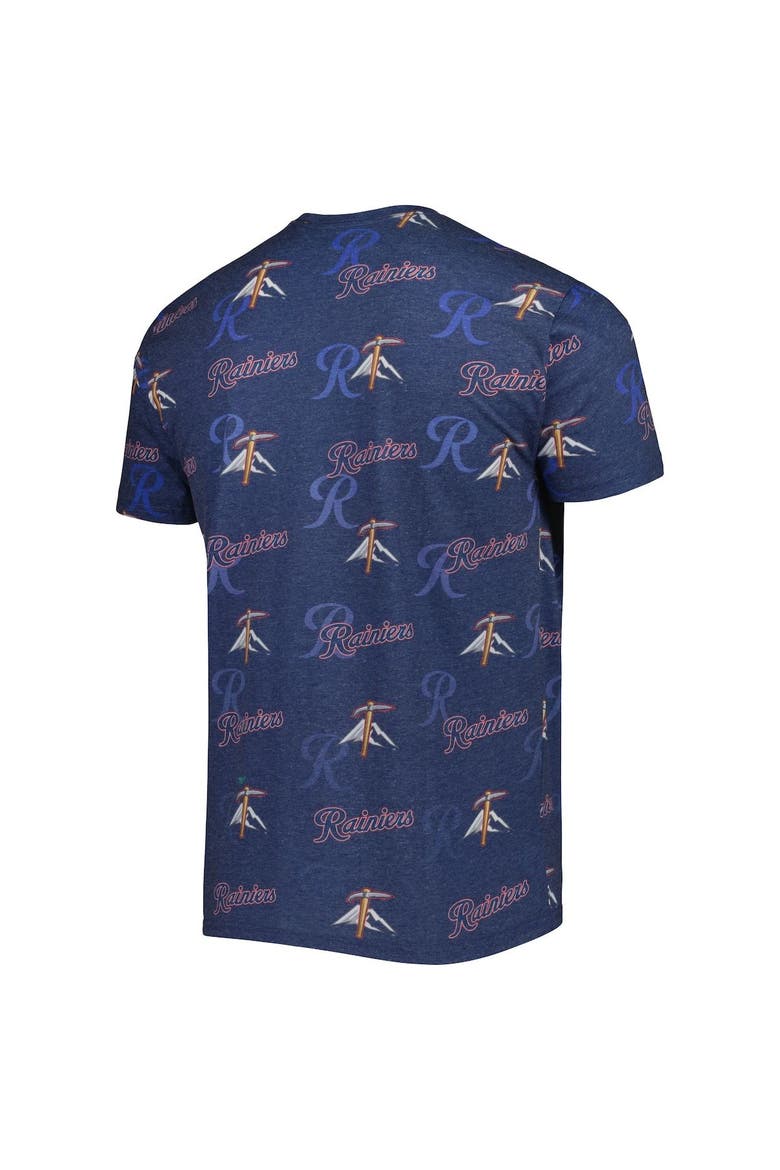 Men's Navy Tacoma Rainiers Allover Print Crafted T-Shirt, Alternate, color, Navy
