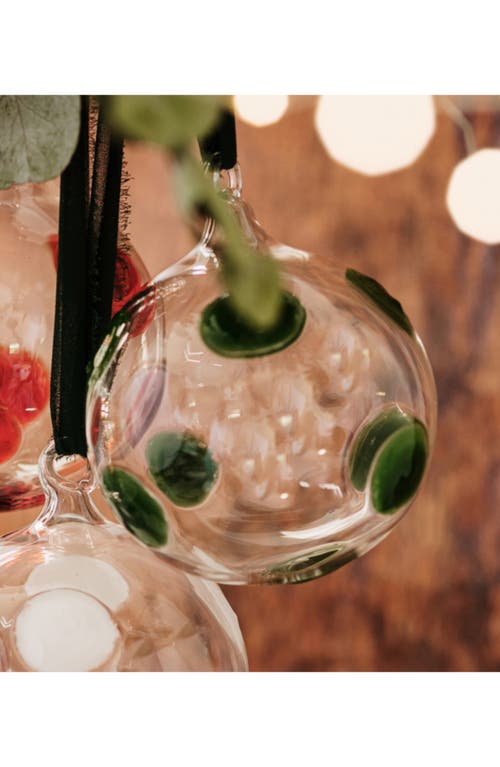 Vietri Drop Glass Ornament In Green