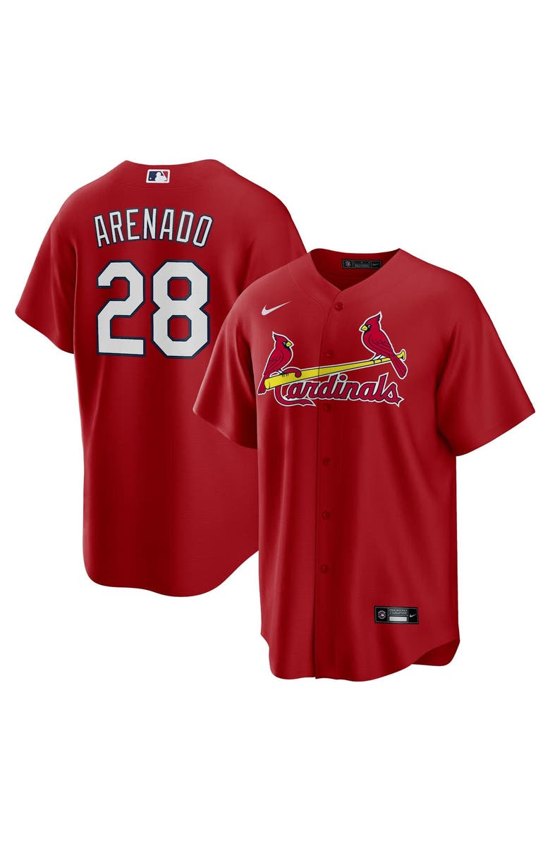 Nike Men's Nike Nolan Arenado Red St. Louis Cardinals Alternate Official Replica Player Jersey, Main, color, Red