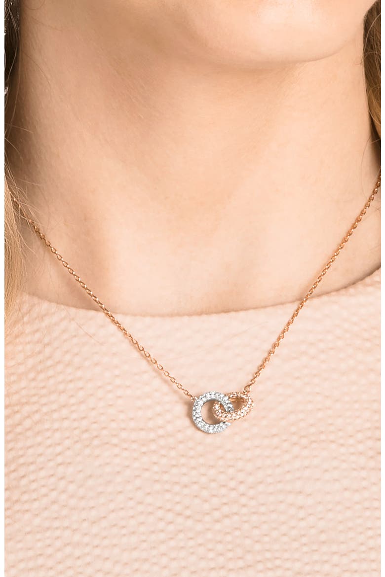 Dextera Stone Necklace, Alternate, color, WHITE/ SILVER