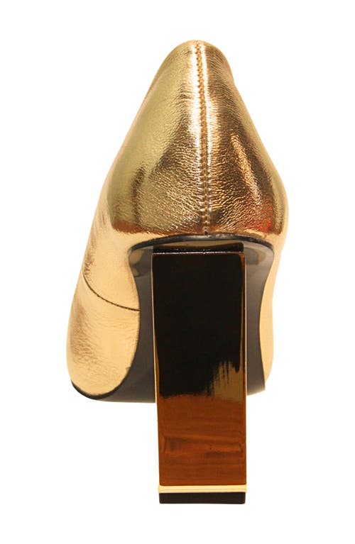 Ninety Union Pandora Patent Pump In Gold