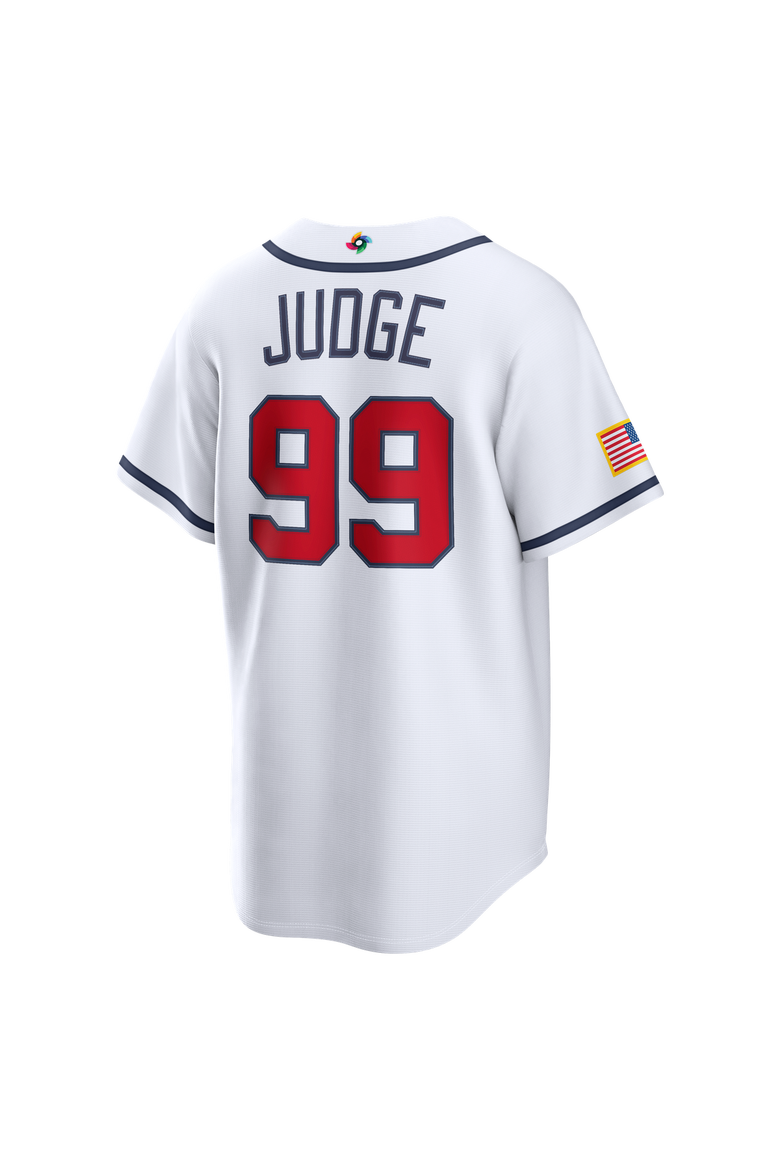 Men's Nike Aaron Judge White USA Baseball 2026 World Baseball Classic Home Stadium Jersey, Alternate, color, White