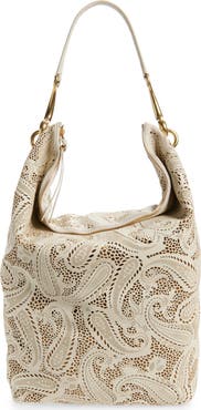 Burberry Large Bridle Leather Hobo Bag