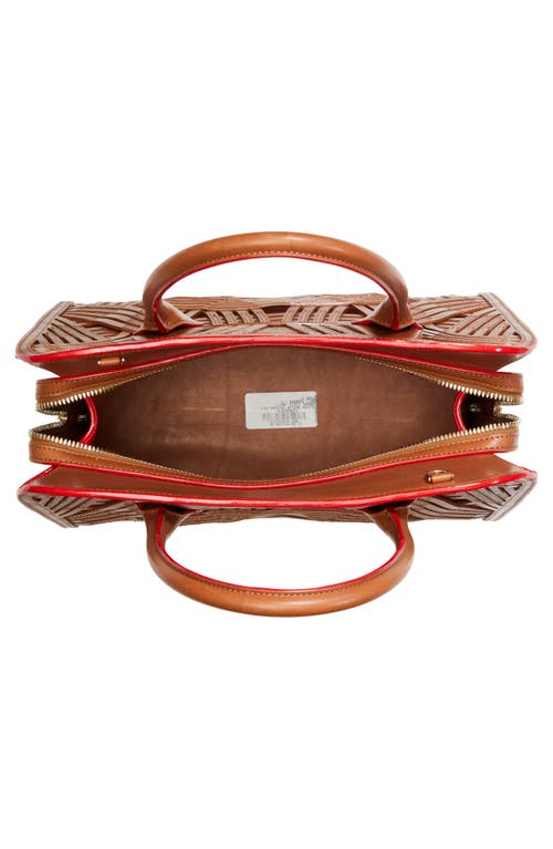Christian Louboutin Medium Eloise Gaagal Leather Top Handle Bag In Brown