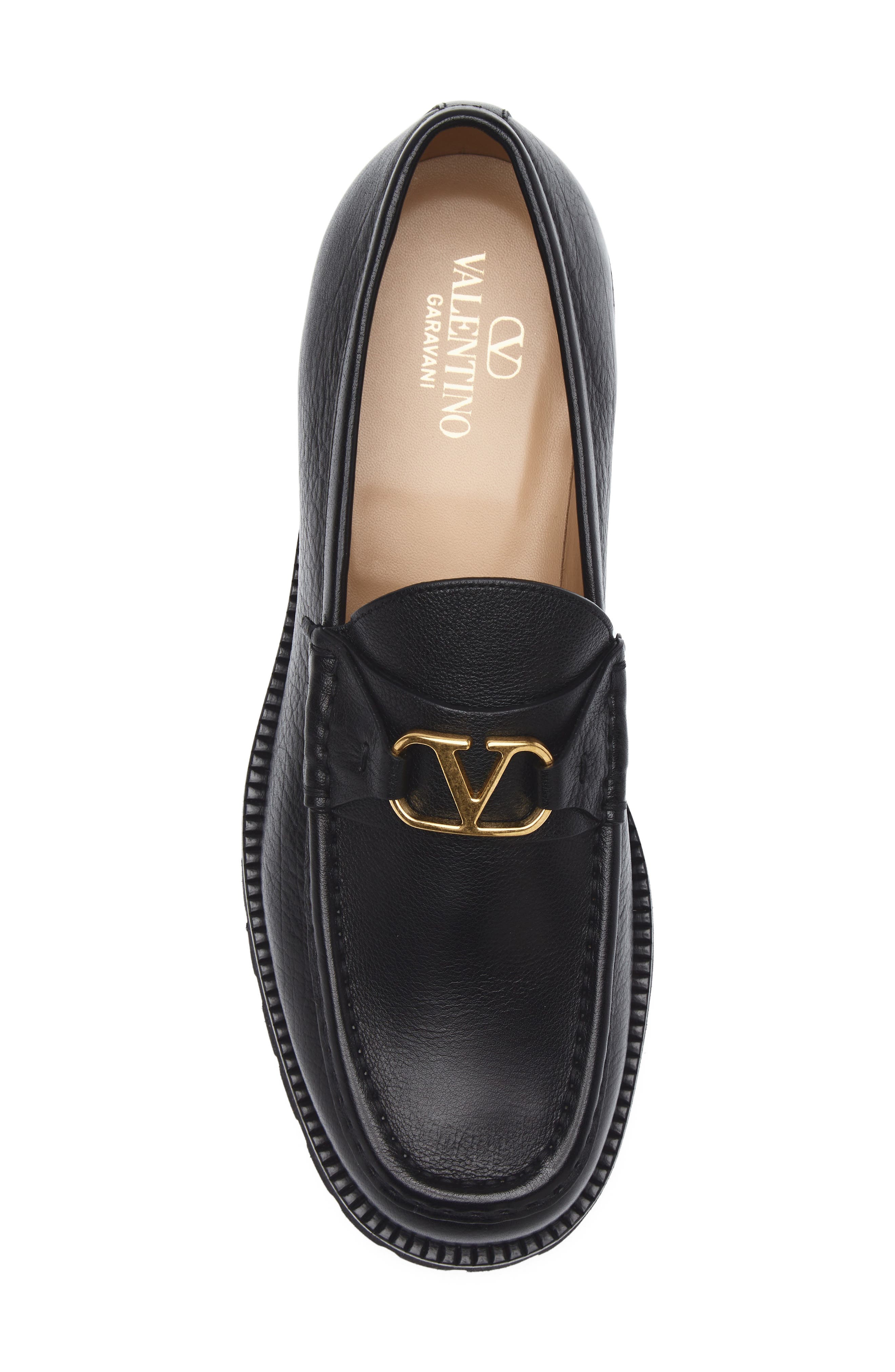 Valentino Garavani VLOGO Signature Loafer, Alternate, color, Black