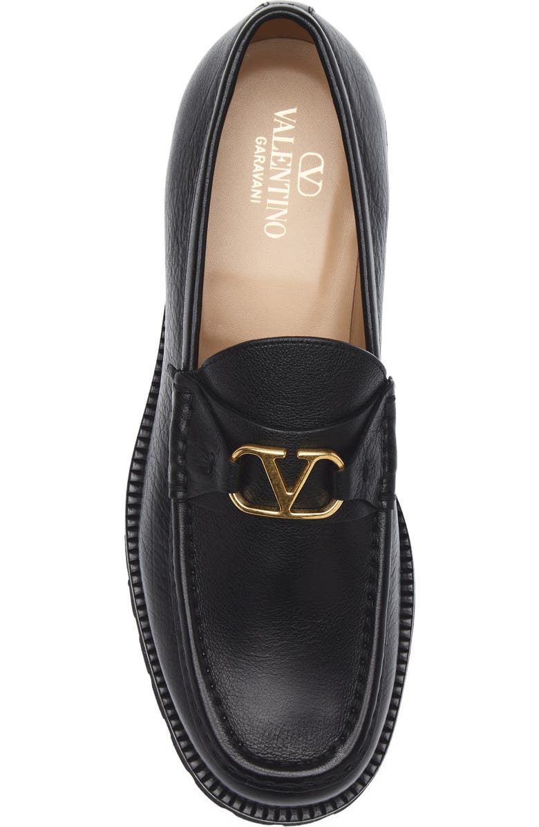 Valentino Garavani VLOGO Signature Loafer, Alternate, color, Black