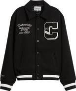 Carhartt Work In Progress World Class Felted Varsity Jacket