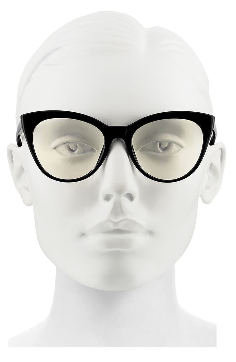 Velvet Eyewear Hailie 52mm Cat Eye Blue Light Blocking Glasses, Alternate, color, 