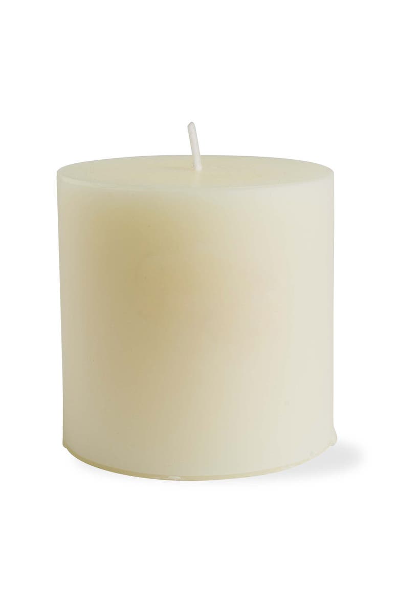 Chapel Ivory Pillar Candles Unscented Drip-Free Set of 6, Alternate, color, Beige