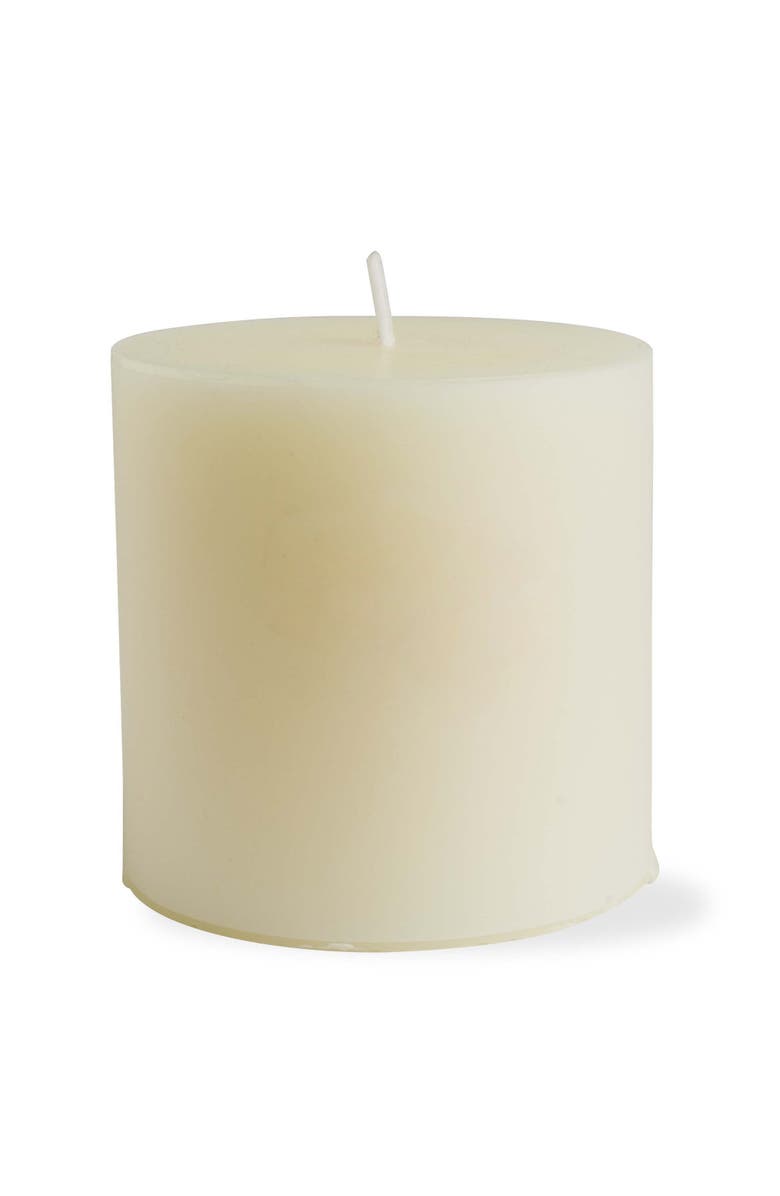 tag Chapel Ivory Pillar Candles Unscented Drip-Free Set of 6, Alternate, color, Beige