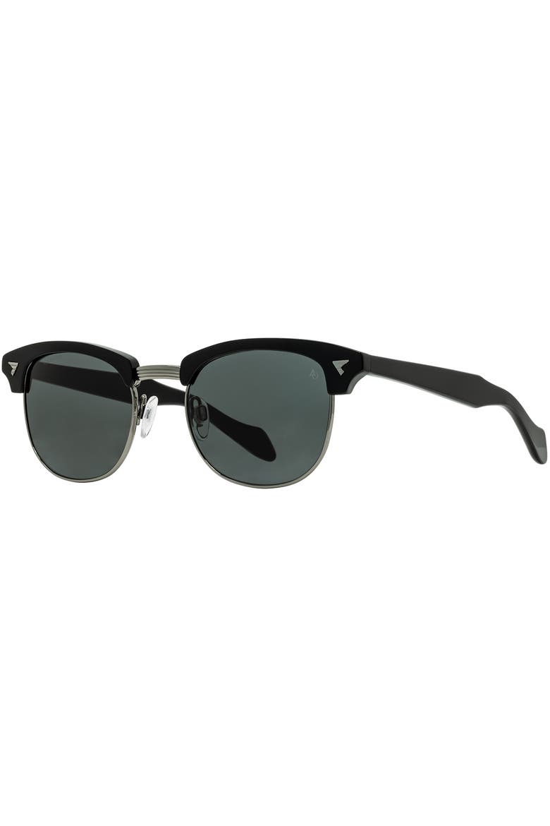 Sirmont 53mm Wayfarer Nylon Polarized, Alternate, color, Black Gunmetal - Polarized