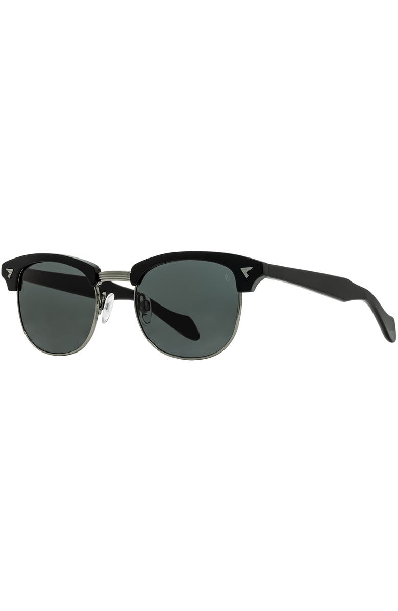 American Optical Sirmont 51mm Wayfarer Nylon Polarized, Alternate, color, Black Gunmetal - Polarized