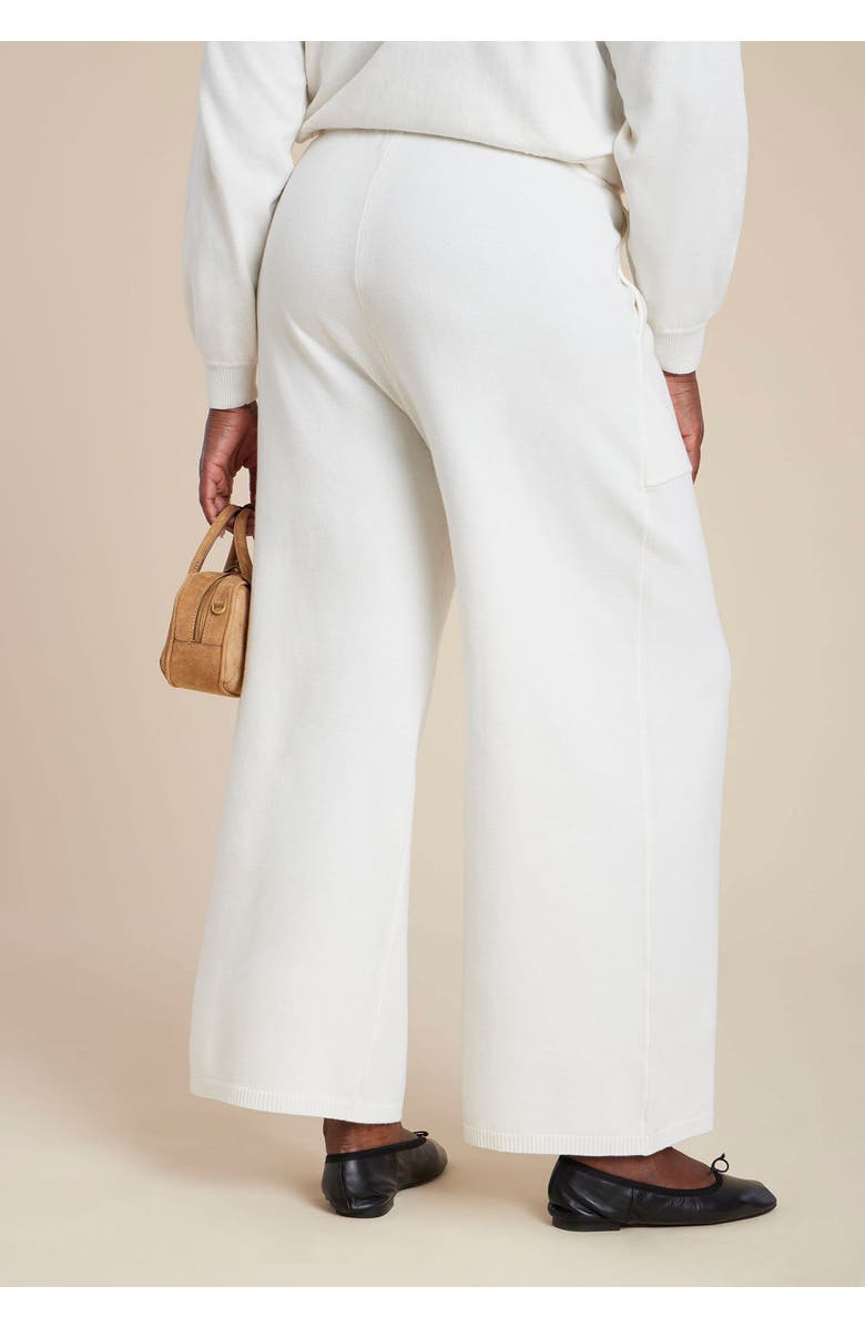 ELOQUII Elements Drawstring Detail Sweater Pant, Alternate, color, Jet Stream