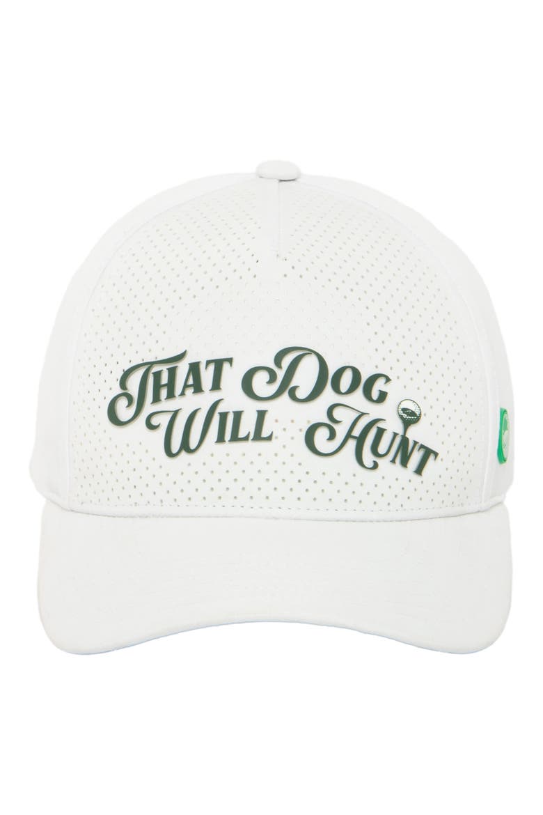 Dog Hunt Adjustable Baseball Cap, Main, color, WHITE