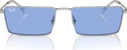 Ray-Ban Emy 56mm Rectangular Sunglasses
