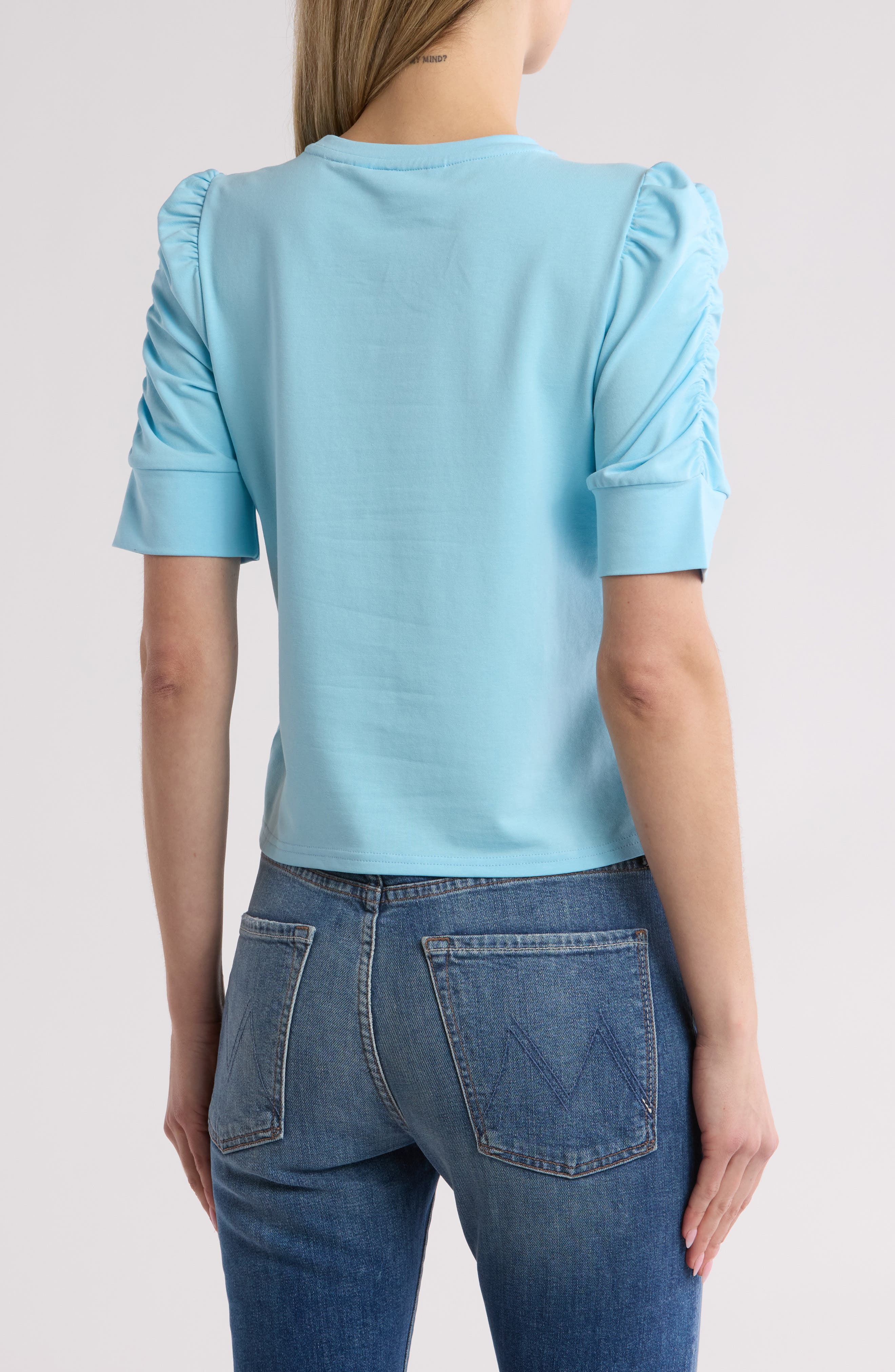 Skippy Ruched Sleeve T-Shirt - image 2