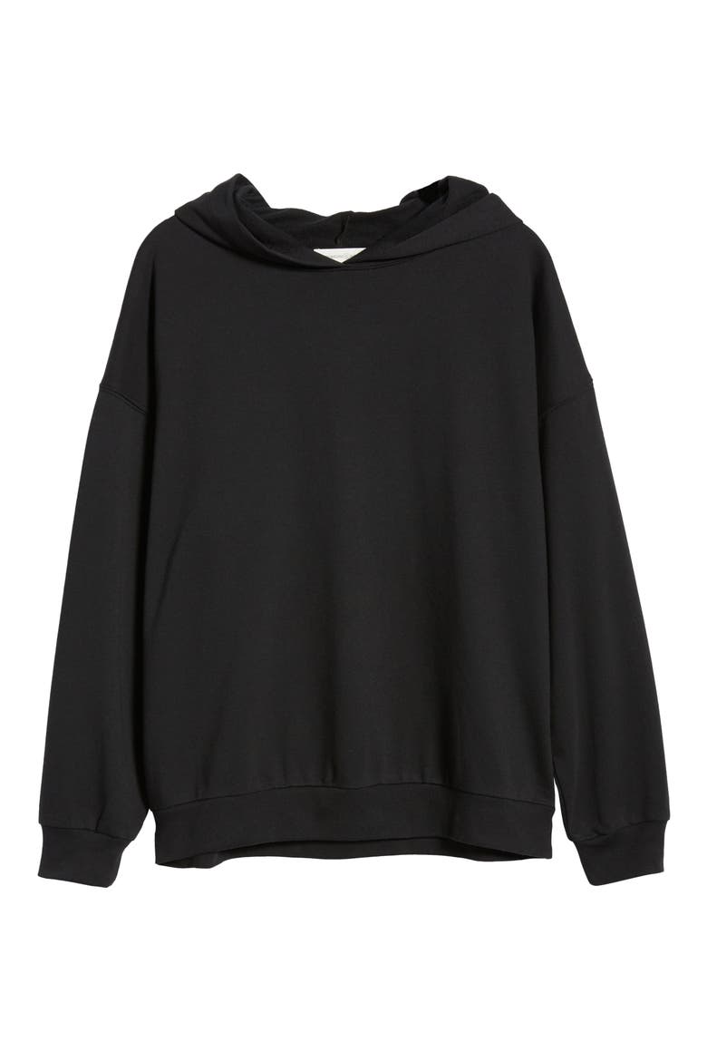 Boyfriend Hoodie, Alternate, color, BLACK