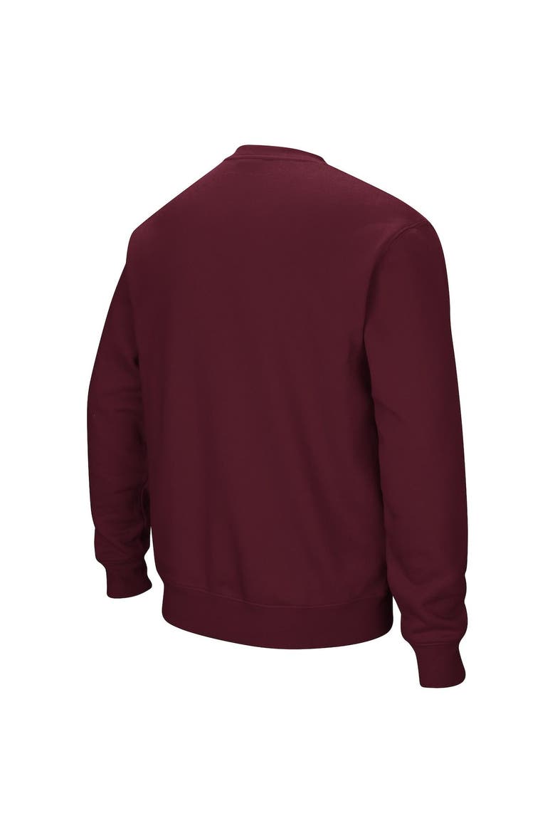 Men's Colosseum Maroon UChicago Maroons Arch Over Logo Pullover Sweatshirt, Alternate, color, Maroon
