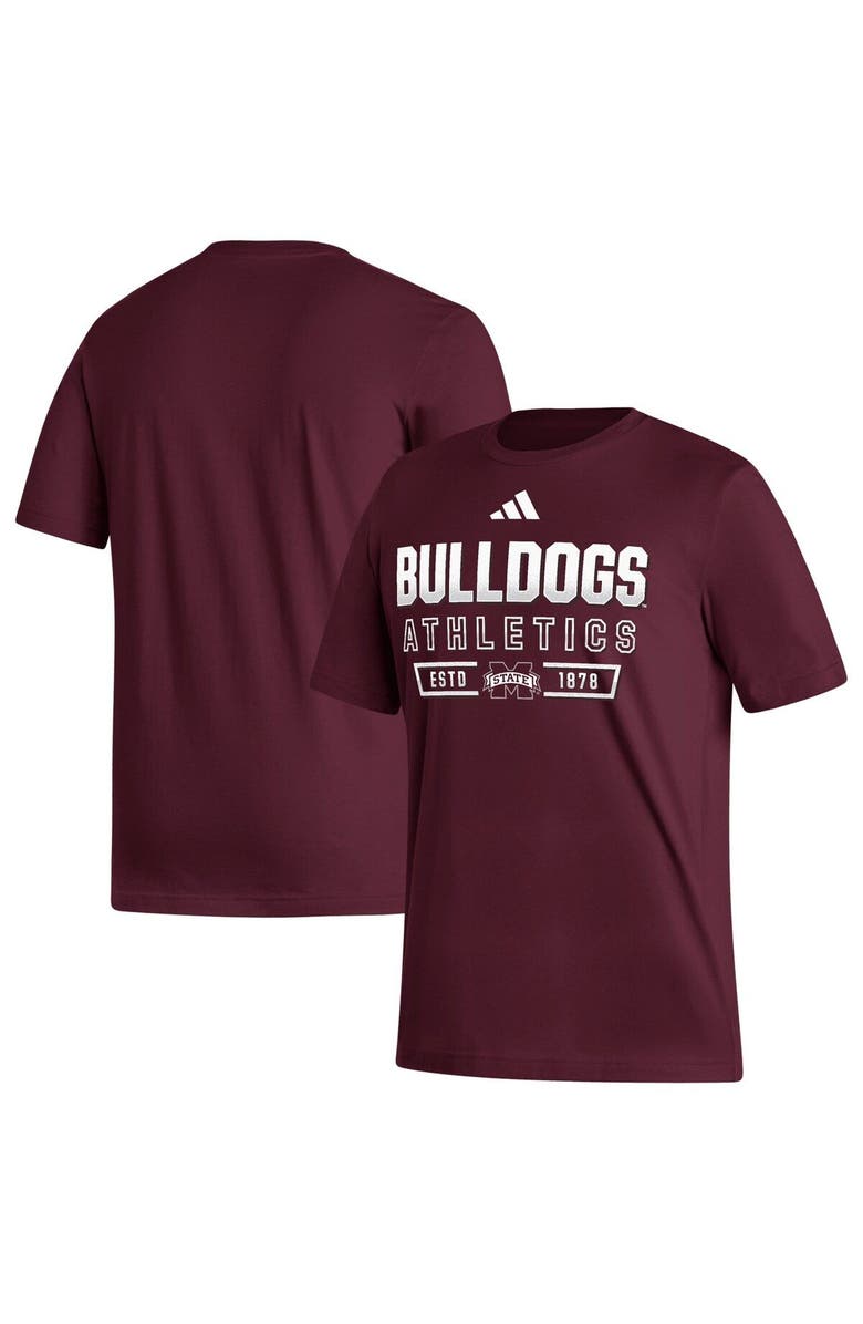 adidas Men's adidas  Maroon Mississippi State Bulldogs Head of Class Fresh T-Shirt, Main, color, Maroon