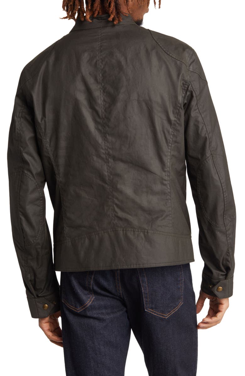 Belstaff Kelland Water Repellent Waxed Cotton Café Racer Jacket, Alternate, color, 