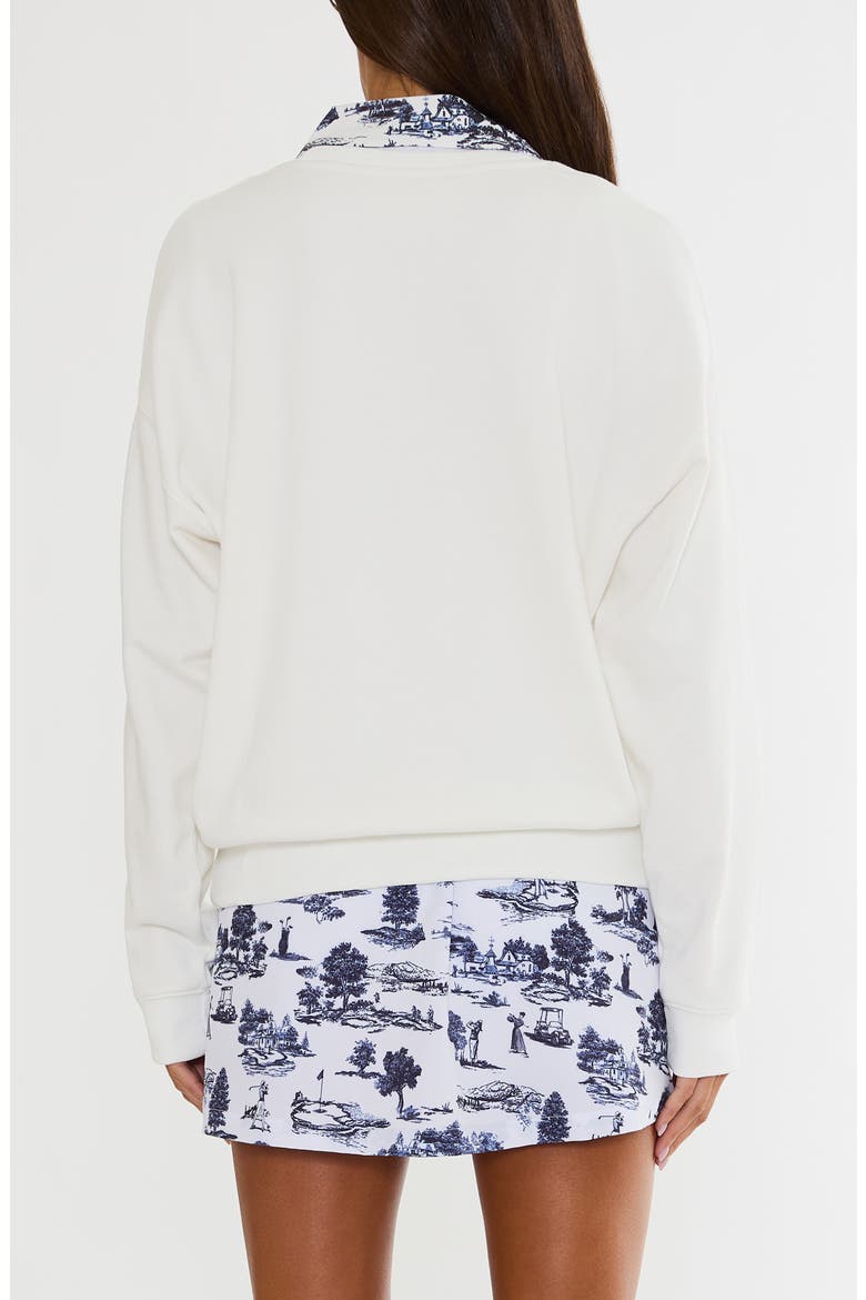 Devyn Graphic Oversized Sweatshirt, Alternate, color, EVENING GOLF TOILE