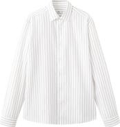 MANGO Stripe Button-Up Shirt