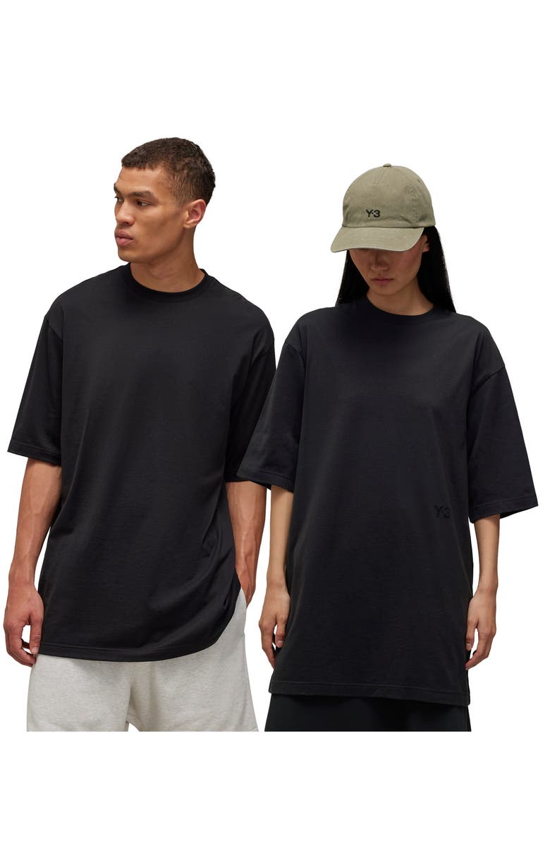 Y-3 Boxy Cotton Jersey T-Shirt, Alternate, color, 
