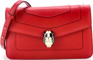 Pre-Owned Bvlgari Serpenti Forever Shoulder Bag Leather Small