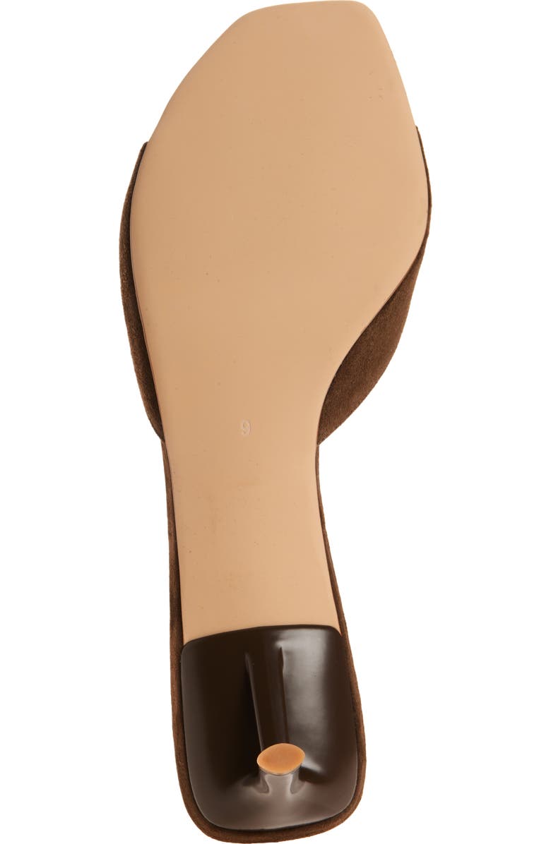 Jeffrey Campbell Cocoa Kitten Heel Slide Sandal, Alternate, color, Brown Suede
