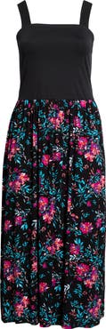 Loveappella Floral Sleeveless Maxi Dress