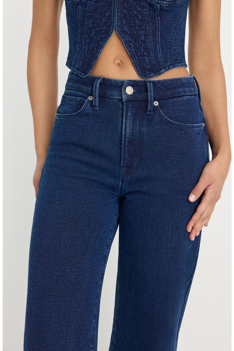 Jeanius Crop Palazzo Jeans, Alternate, color, INDIGO377