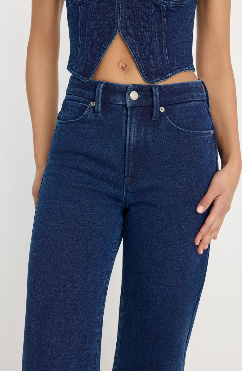 Good American Jeanius Crop Palazzo Jeans, Alternate, color, Indigo377