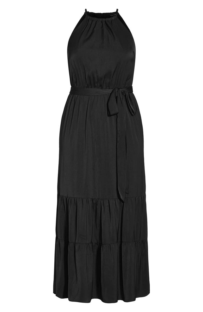 City Chic Iconic Tiered Maxi Dress, Alternate, color, 