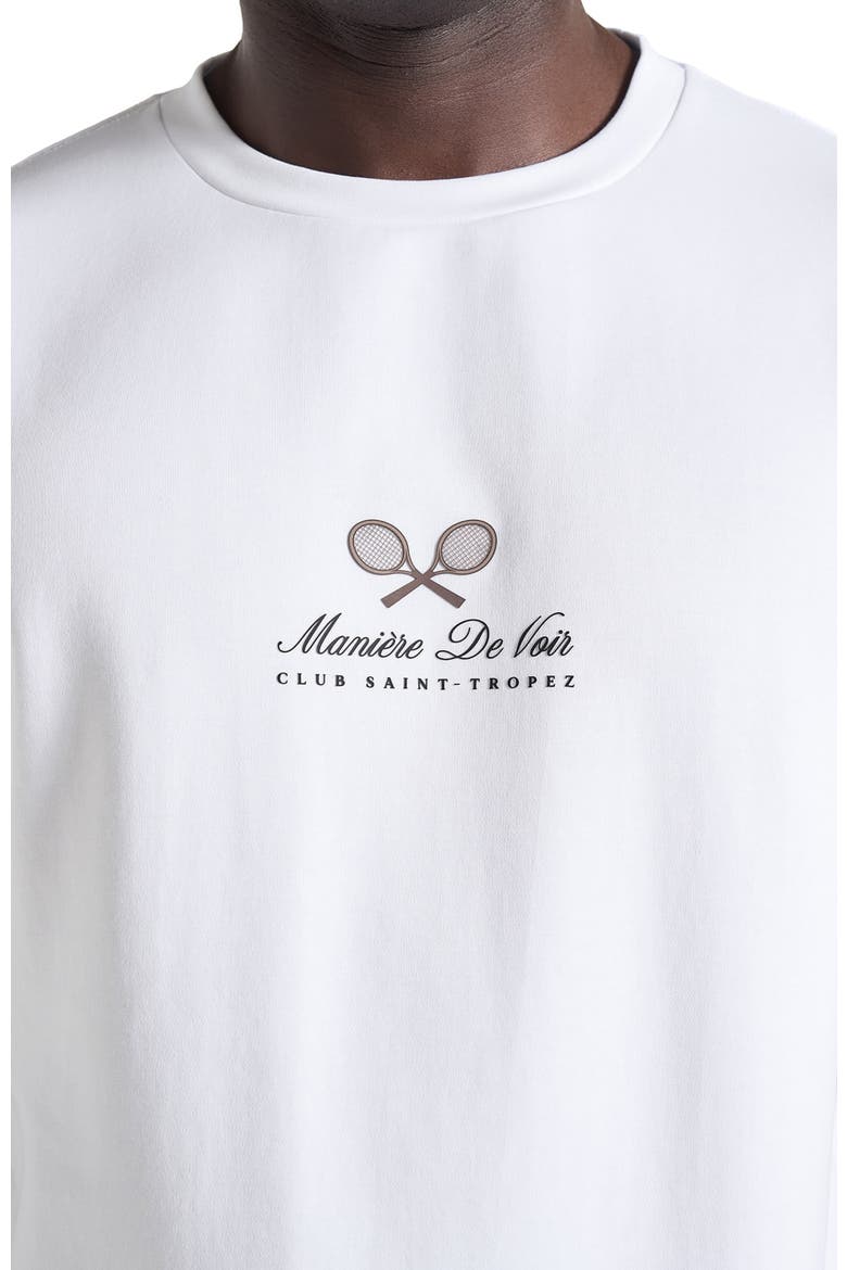 Aaron Club Saint-Tropez Cotton T-Shirt, Alternate, color, White