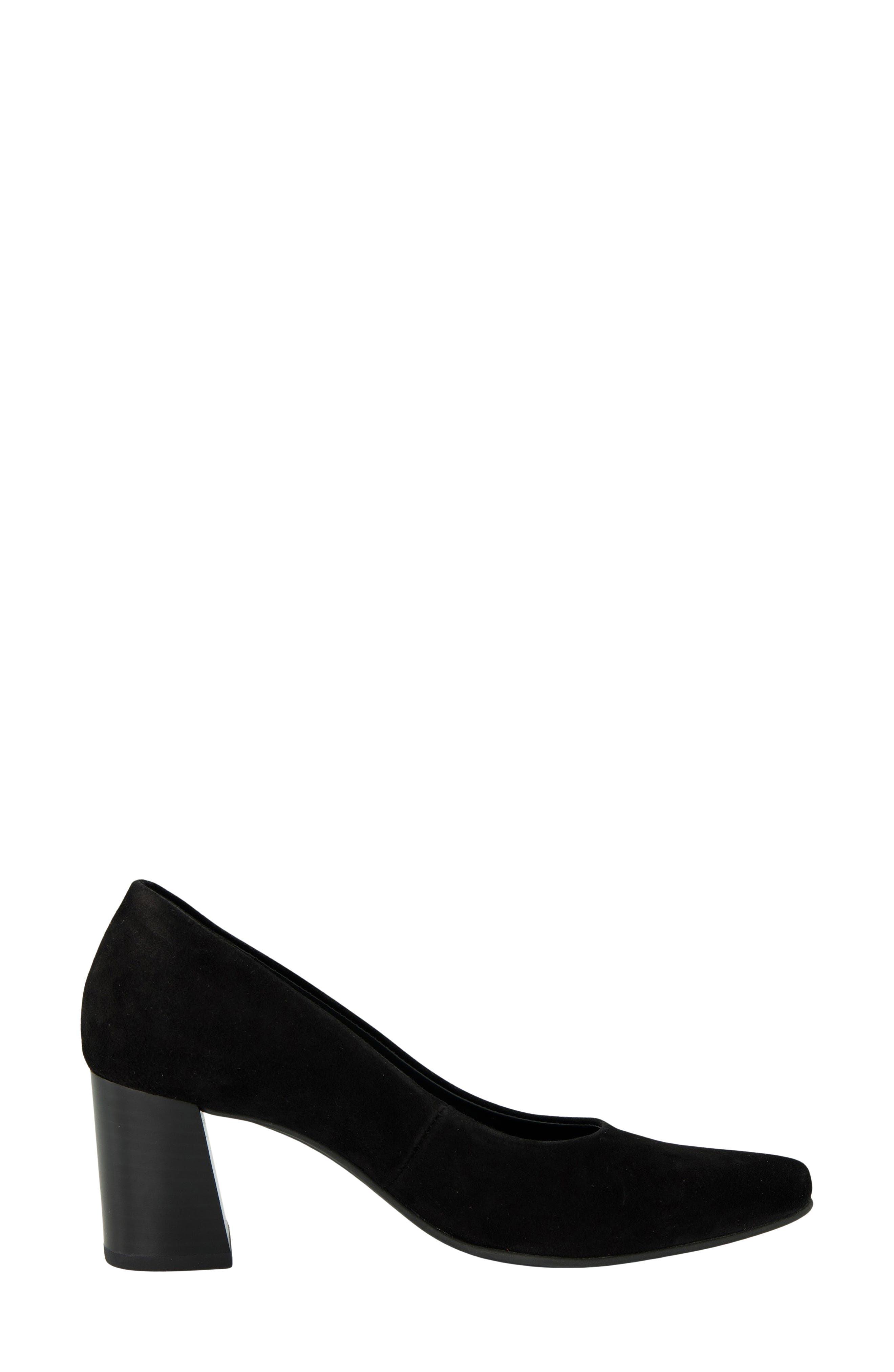 Frisco Leather Pump, Alternate, color, BLACK SUEDE