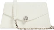 McQueen Mini Skull Croc Embossed Leather Crossbody Bag