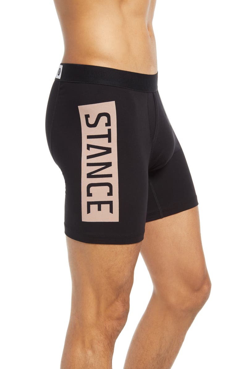 Stance Logo Boxer Briefs, Alternate, color, Black